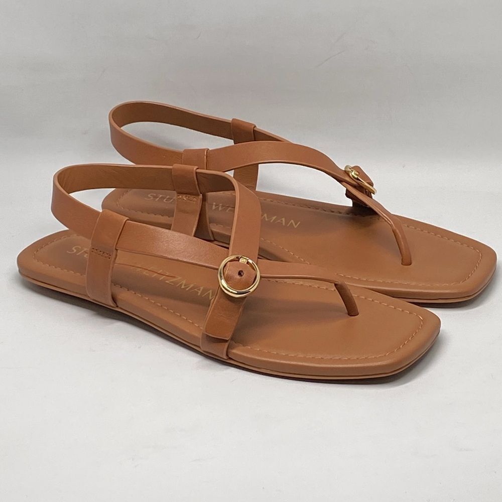 Stuart Weitzman Benni Buckled Thong Sandals size 6